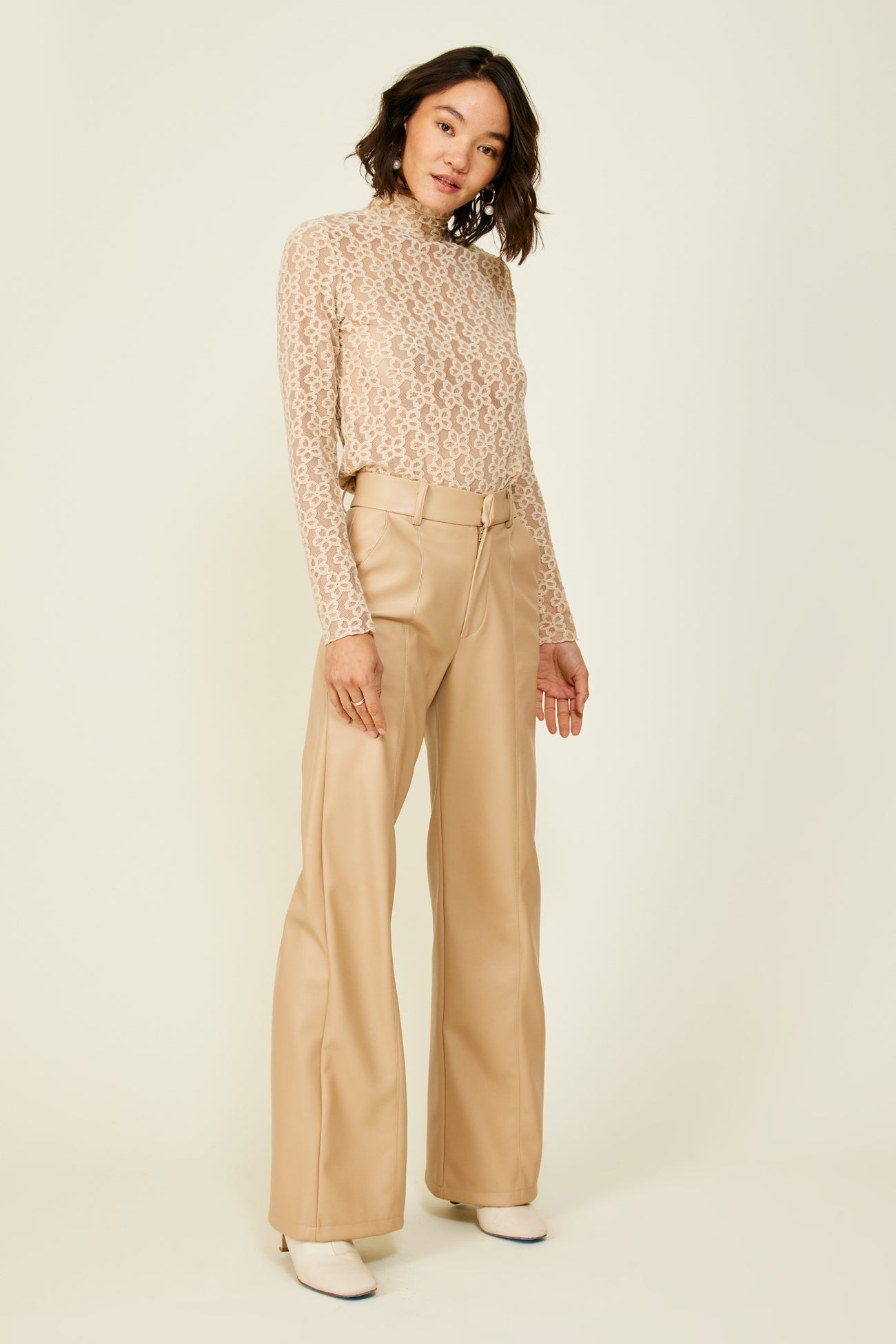 Line & Dot Carmela Pants in Tan