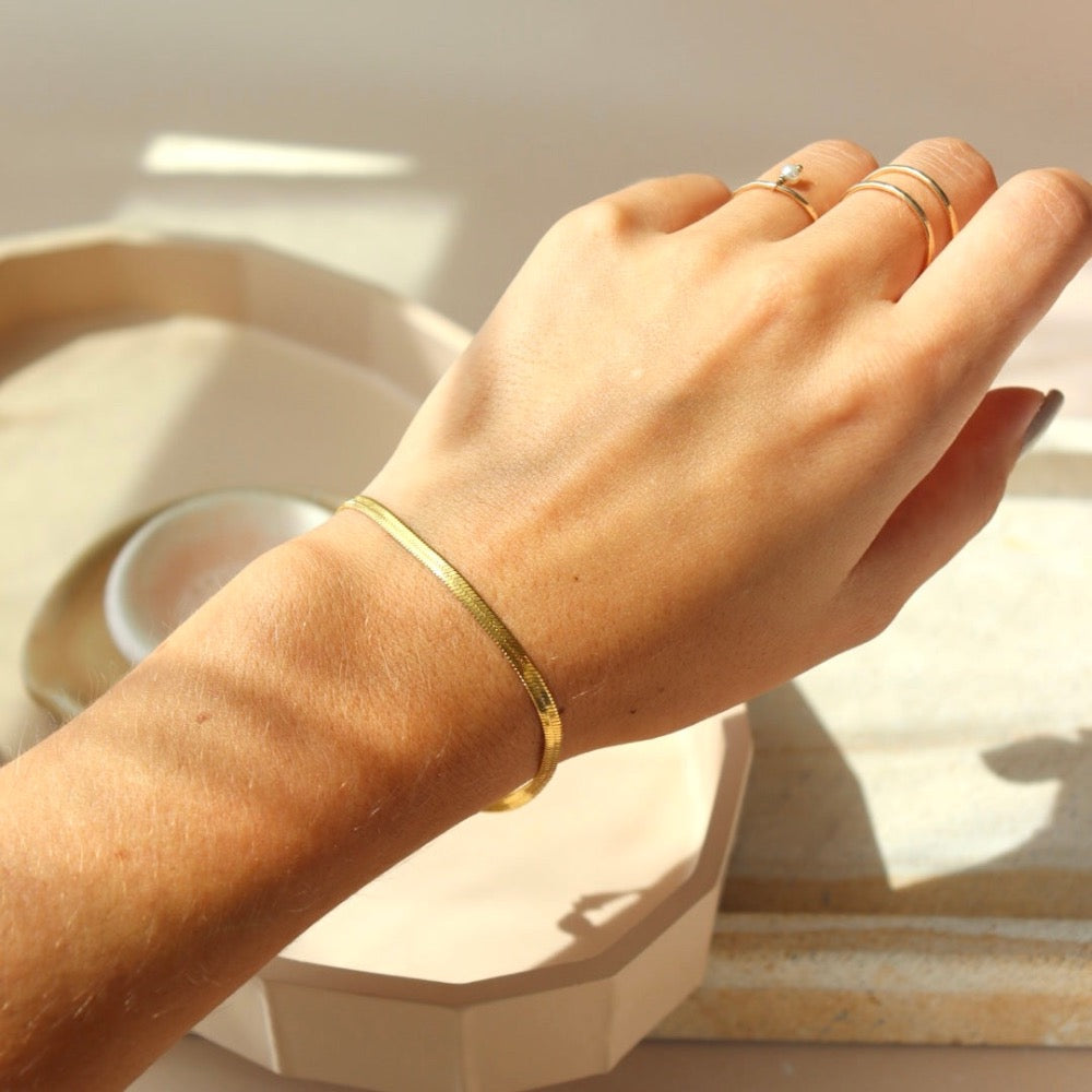 Herringbone Chain Bracelet