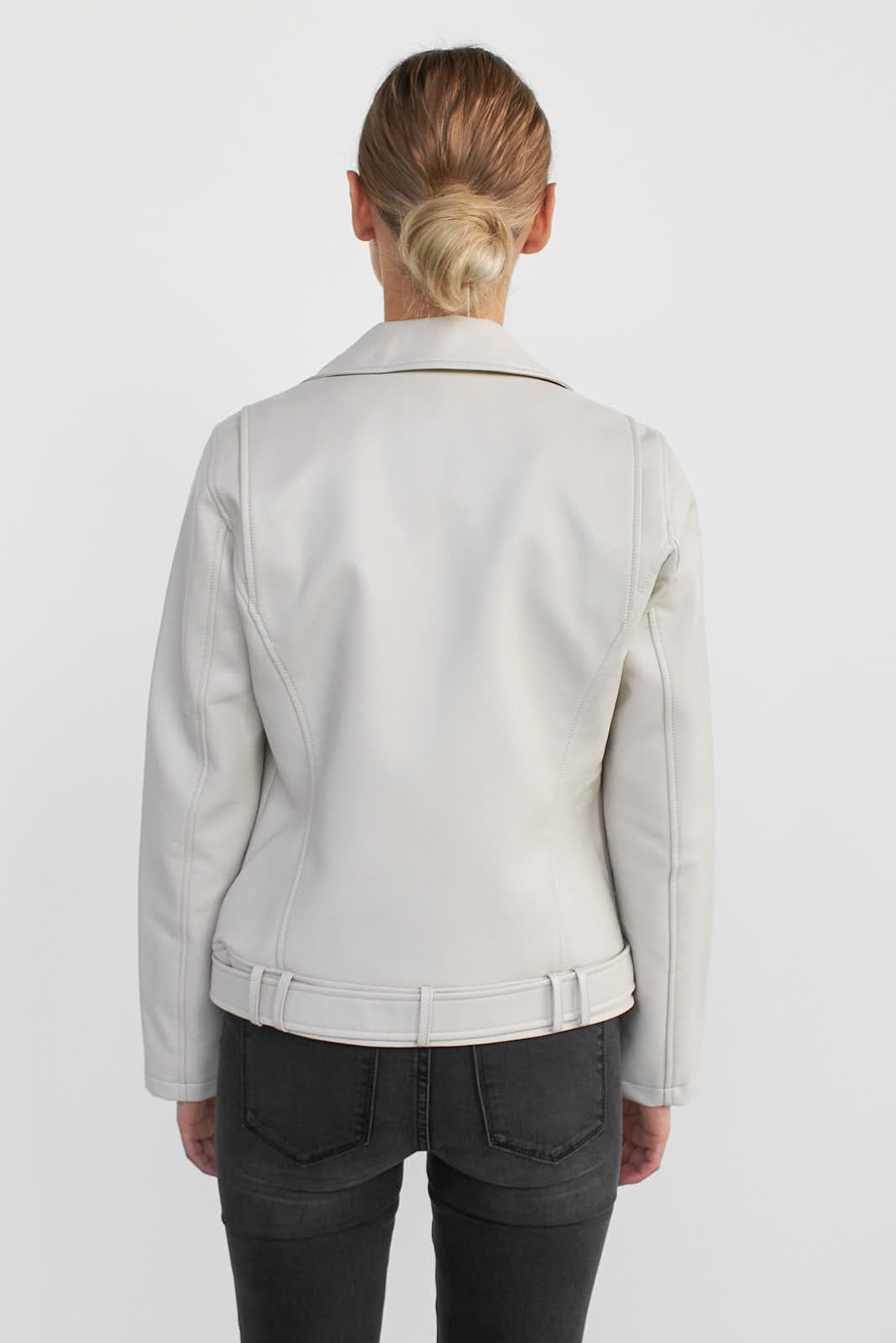 Melissa Faux Leather Biker Jacket