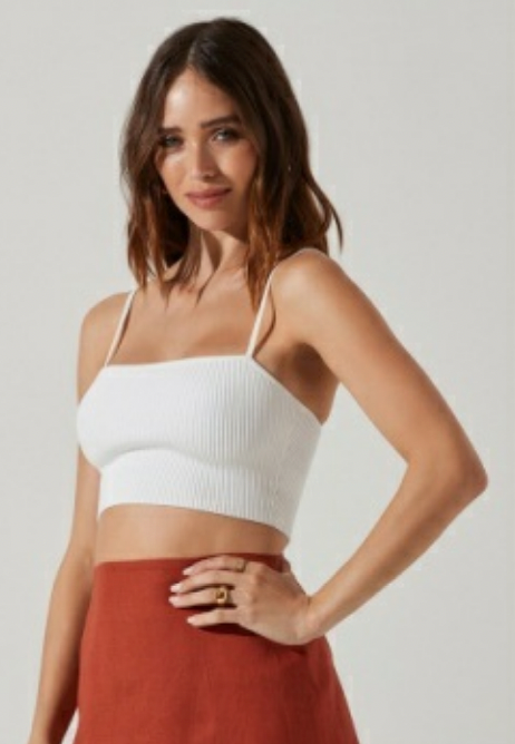 Shalia Cropped Knit Tank