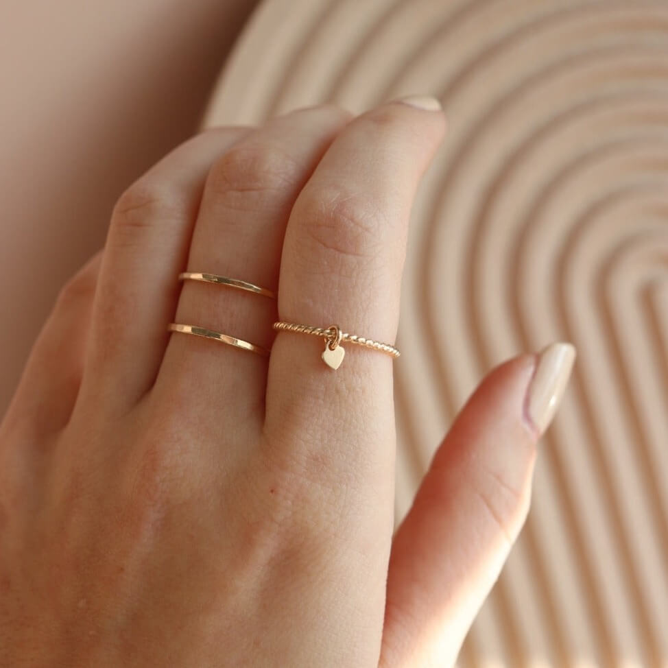 Heart Charmed Ring