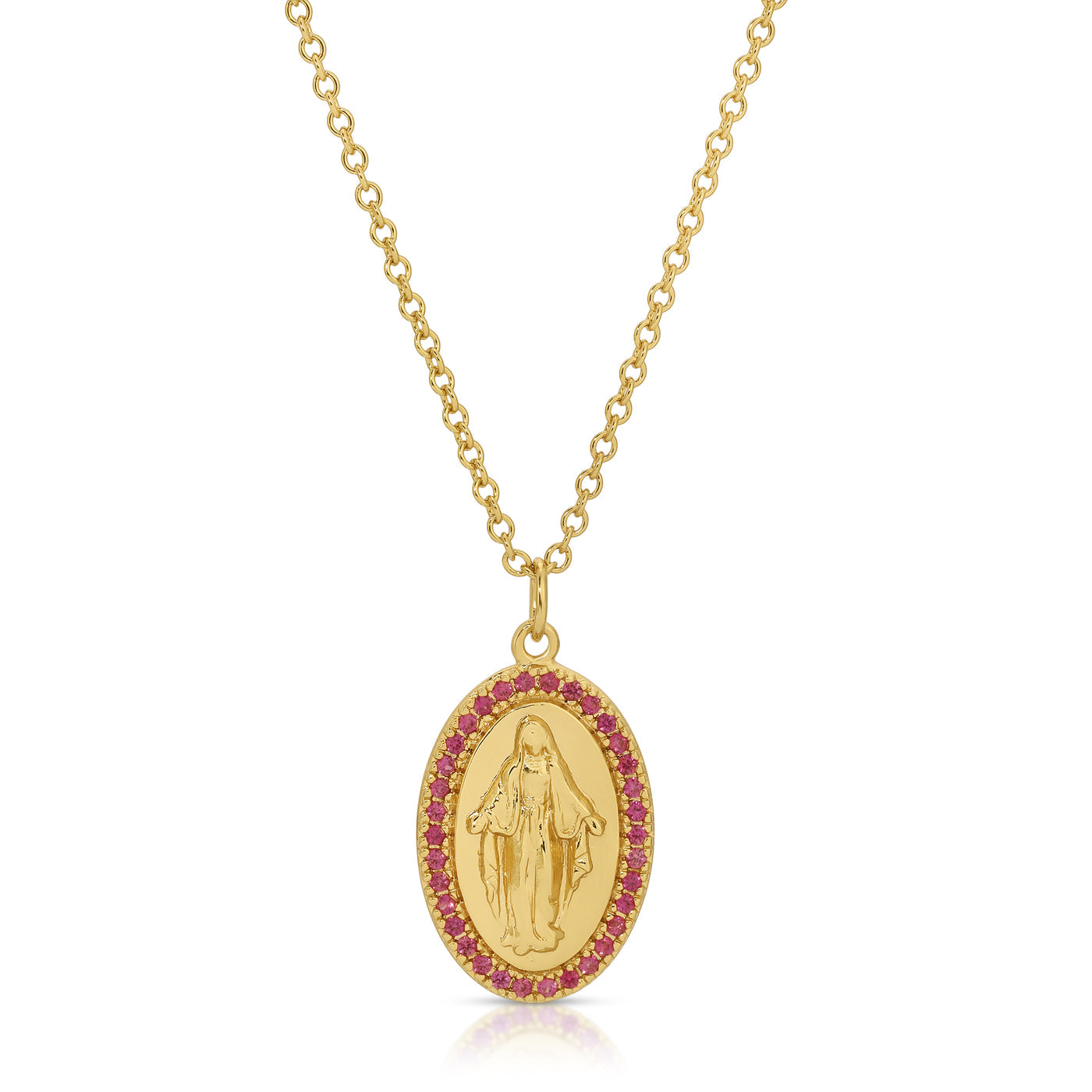 Saint Mary Necklace in Ruby