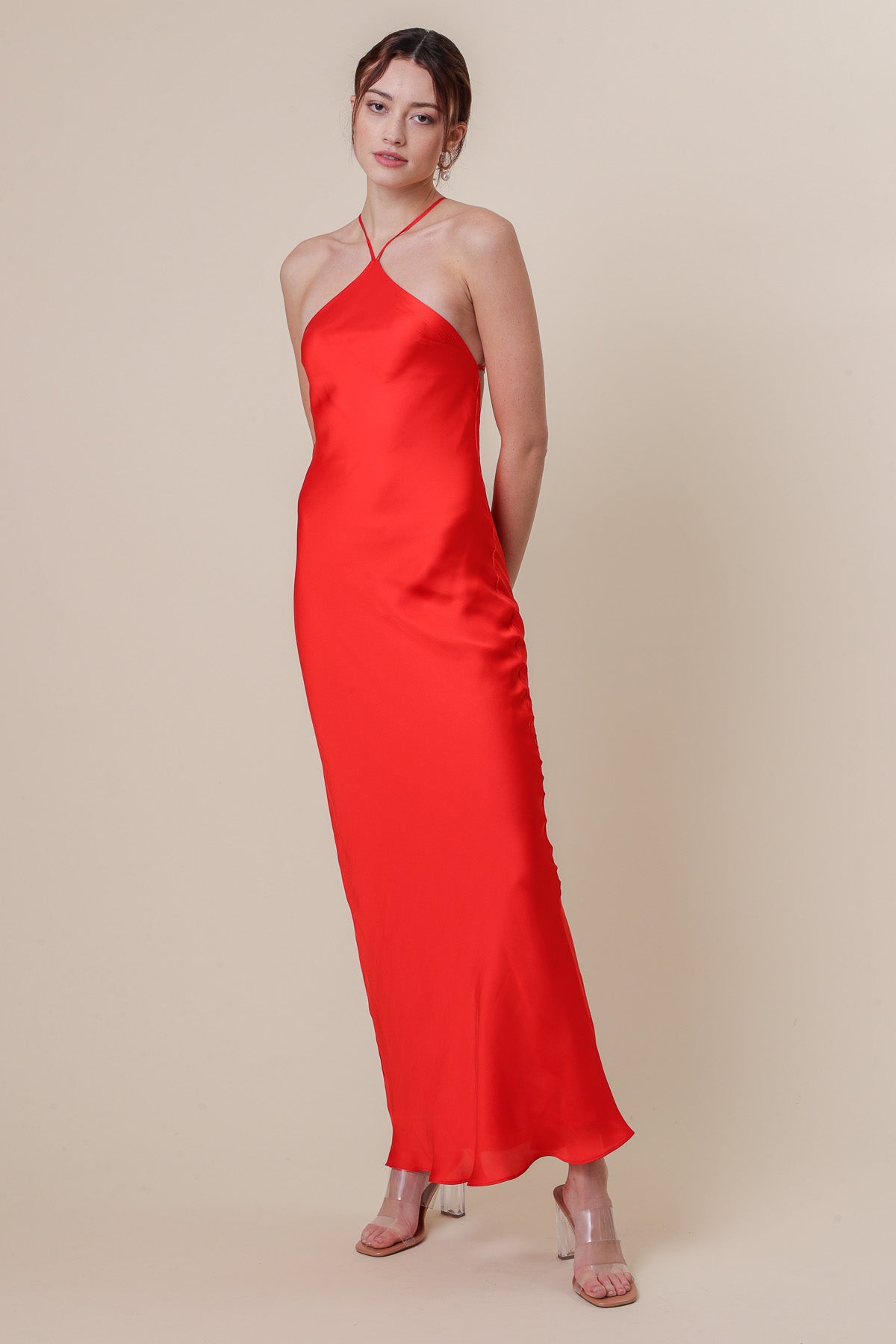 Kira Maxi Dress in Red
