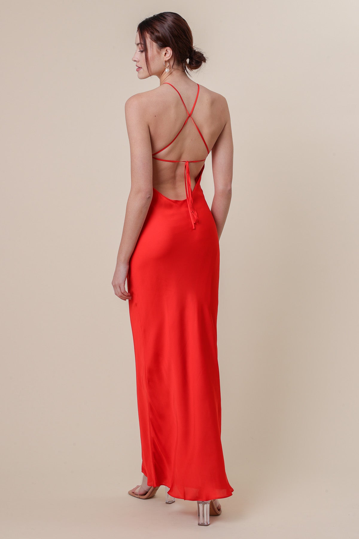 Kira Maxi Dress in Red