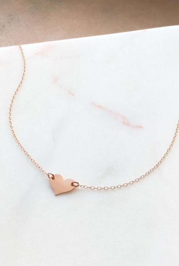 Sweetheart Choker Necklace in Gold