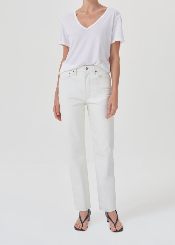 Cameron V Neck Tee in White