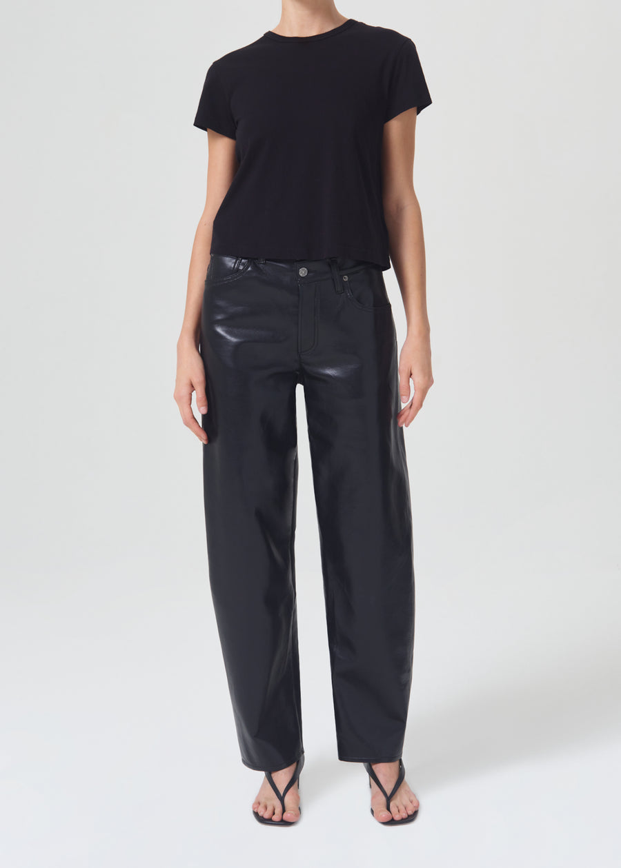 Drew Slouchy Tee in Black