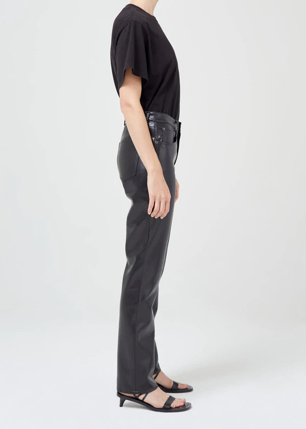Recycled Leather Lyle Low Rise Slim Pants
