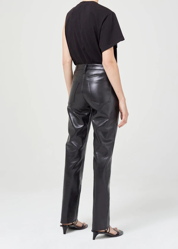Recycled Leather Lyle Low Rise Slim Jean in Detox