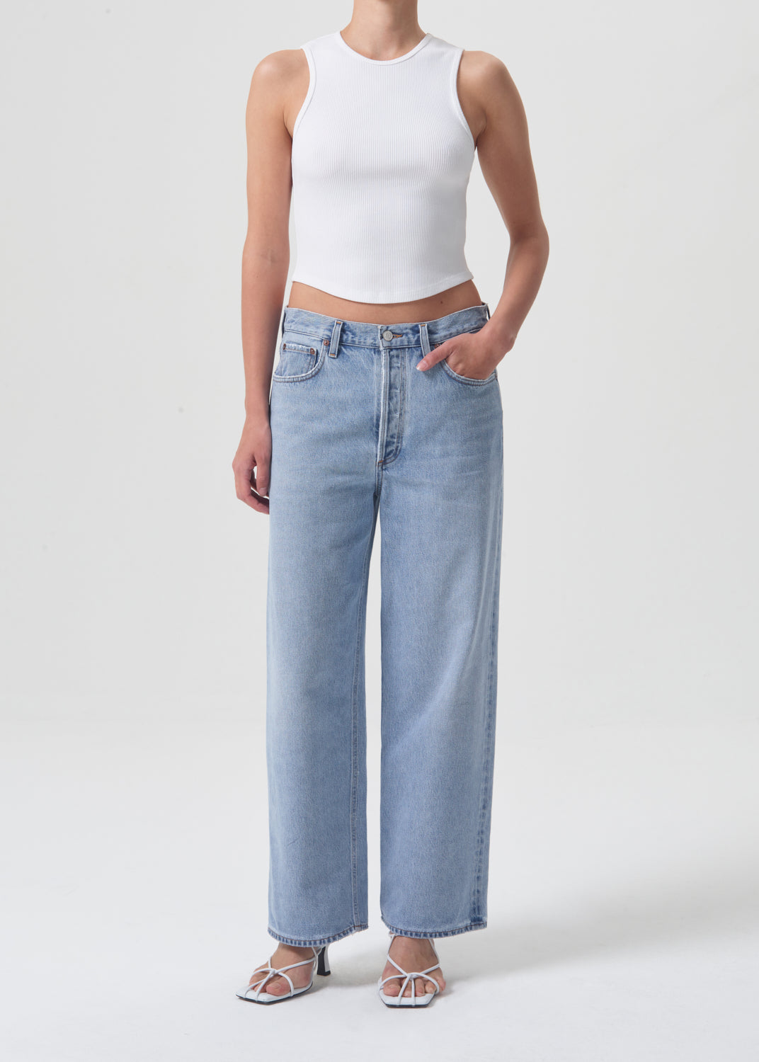Low Slung Baggy Jean in Void