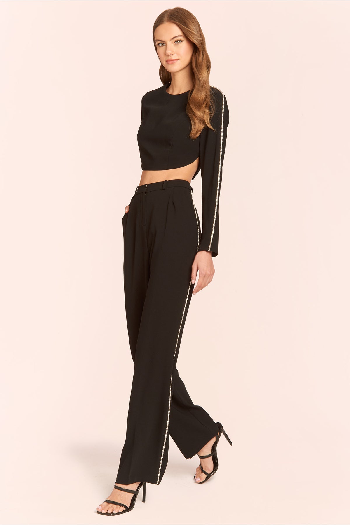 Crewe Crop Top in Black