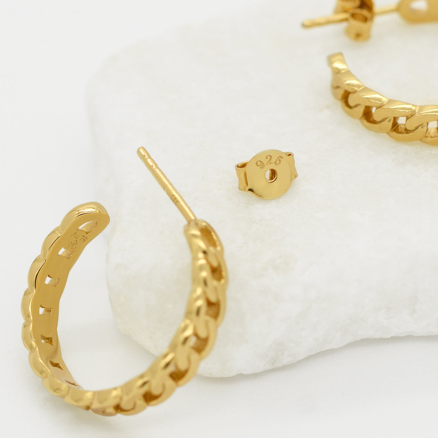 Havana Medium Hoop Earrings