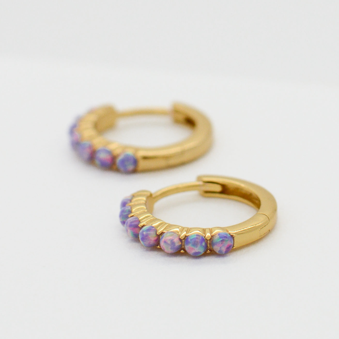 Cosmina Opal Medium Huggie