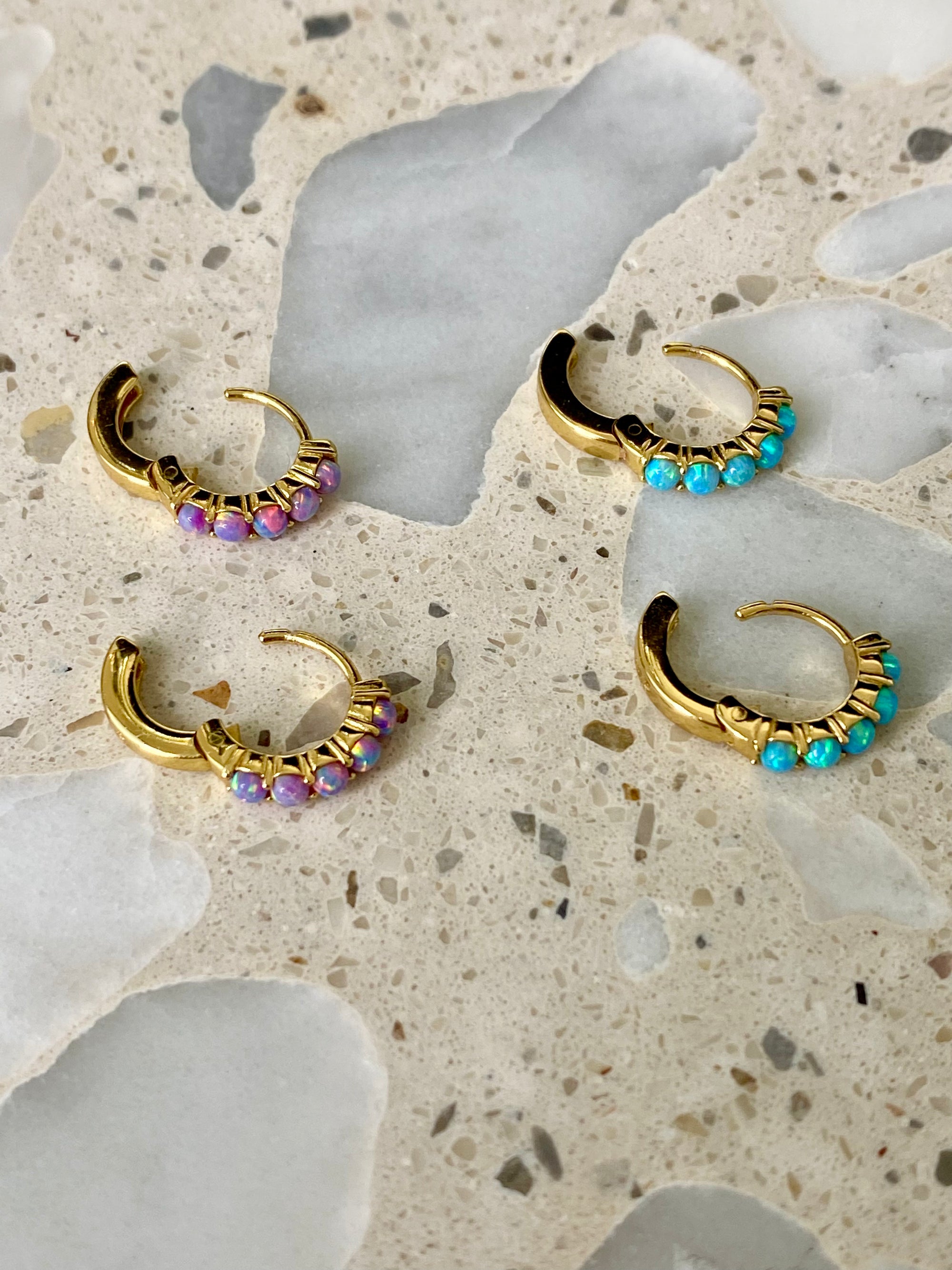 Cosmina Opal Small Huggie