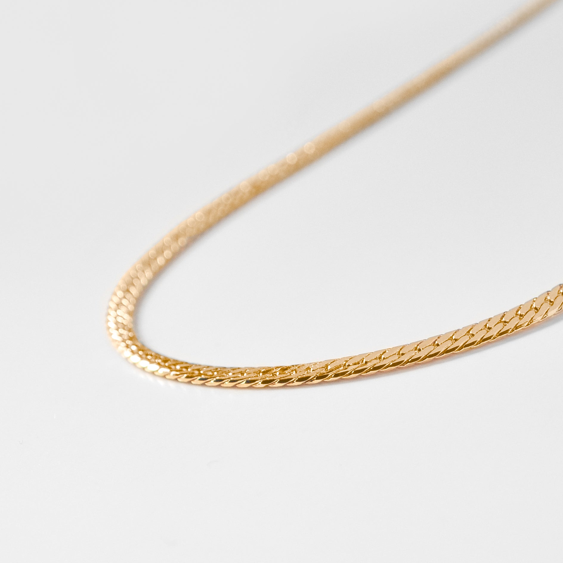 Mini Dani Herringbone Chain Necklace