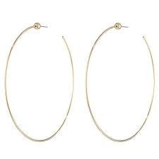Medium Icon Hoops in Gold