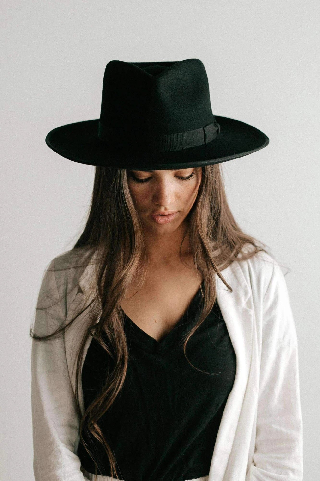 Monroe Rancher Hat in Black
