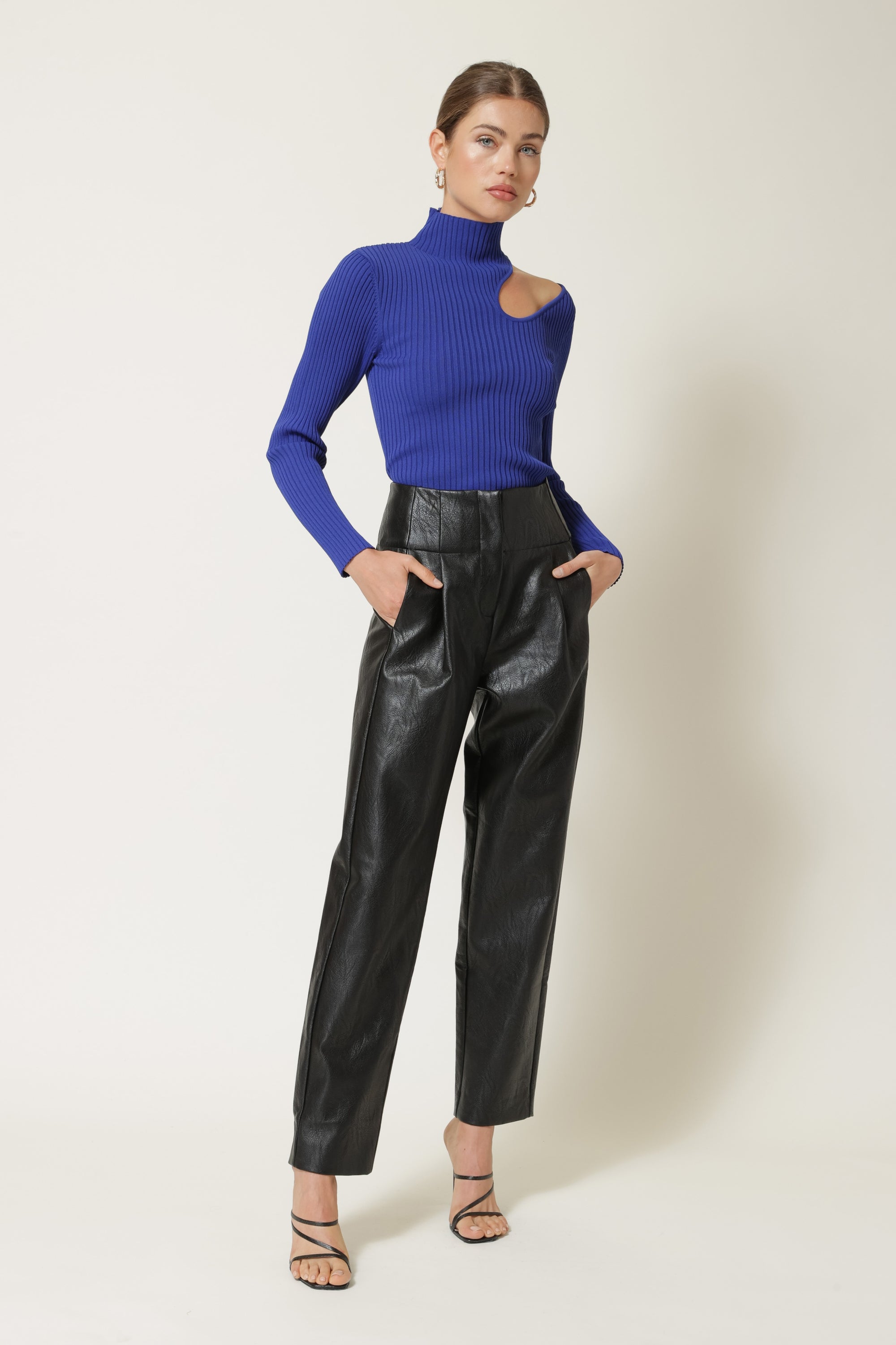Nico Cutout Sweater in Royal Blue