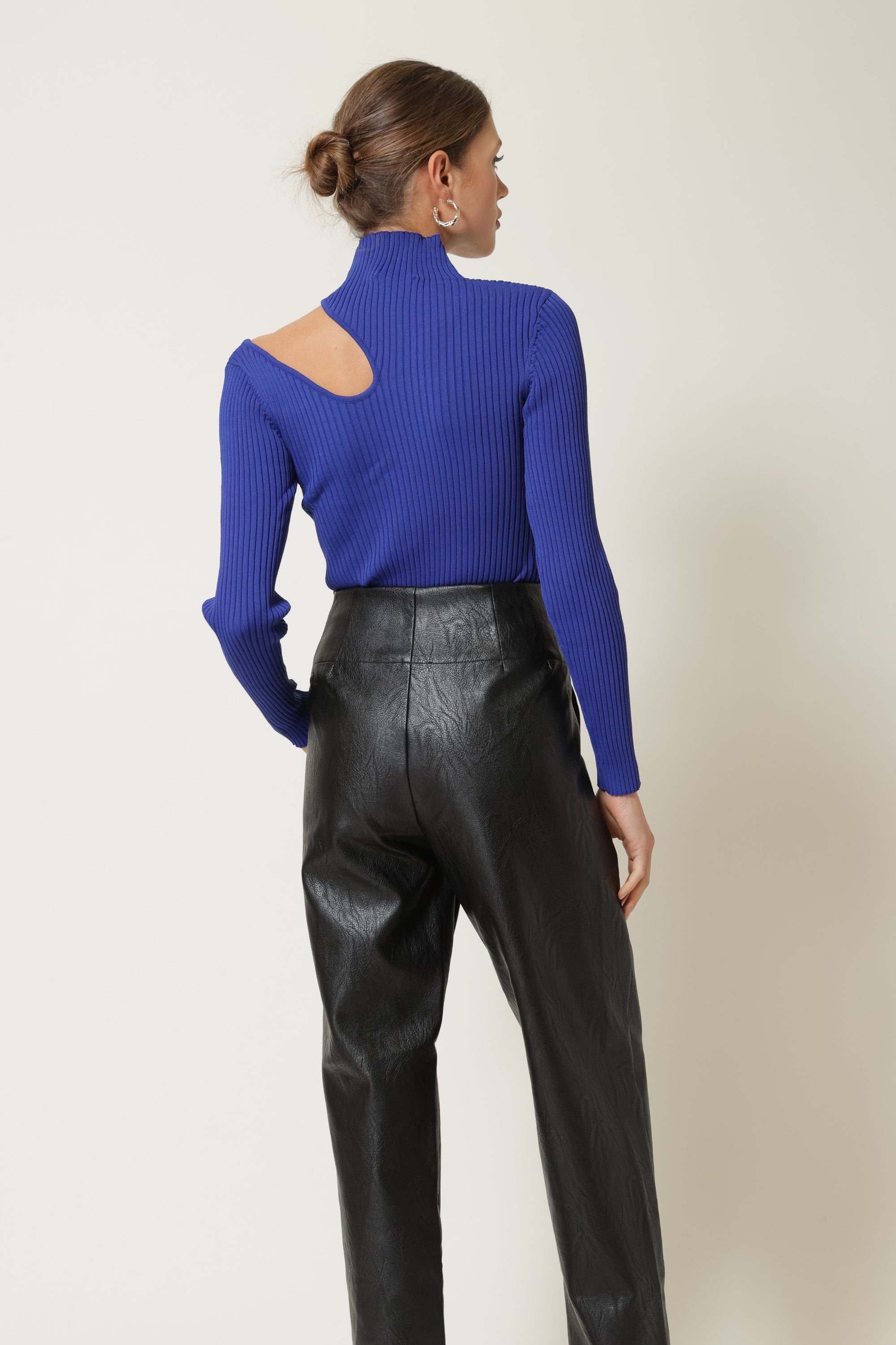 Nico Cutout Sweater in Royal Blue